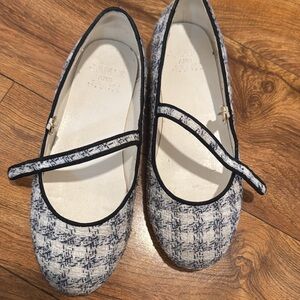 Janie & Jack tweed flats